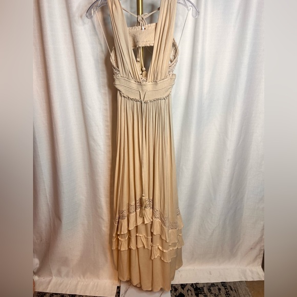 Free People Santa Maria Maxi Dress in Summer Khaki NWOT - Picture 4 of 6